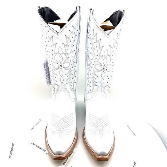 🔥NWOB W/Tags ROCK’EM Paulina Snip Toe Cowgirl Boots Size 7.5 - Picture 1 of 14